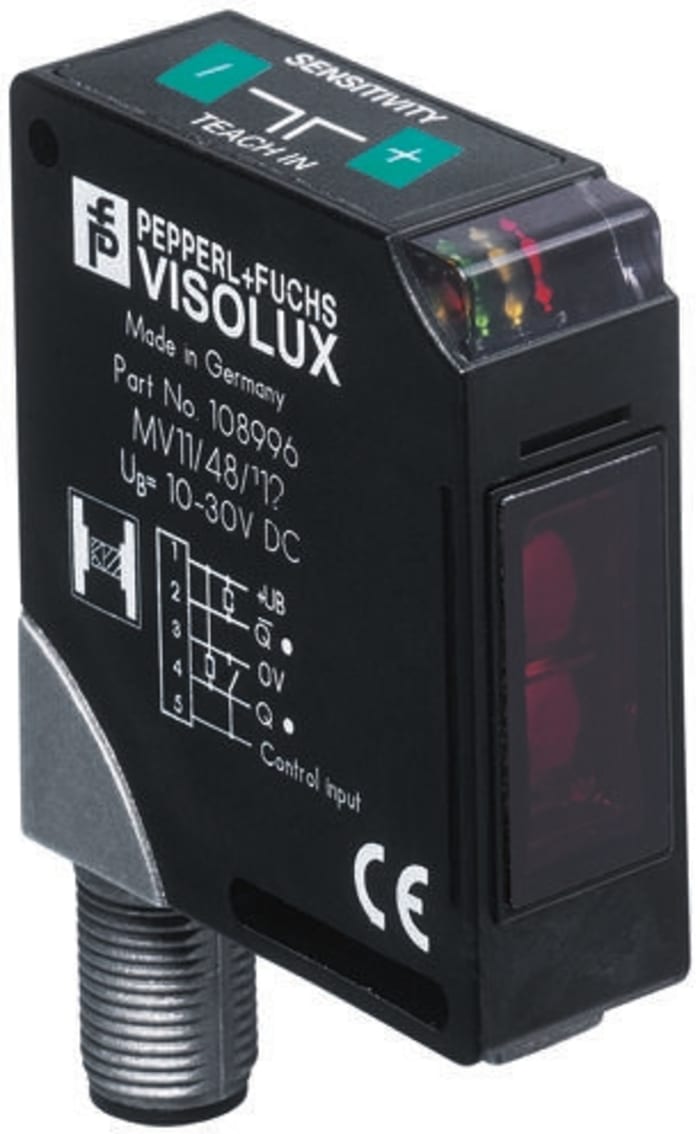 Pepperl + Fuchs Retroreflective Photoelectric Sensor, Block Sensor, 6 m Detection Range