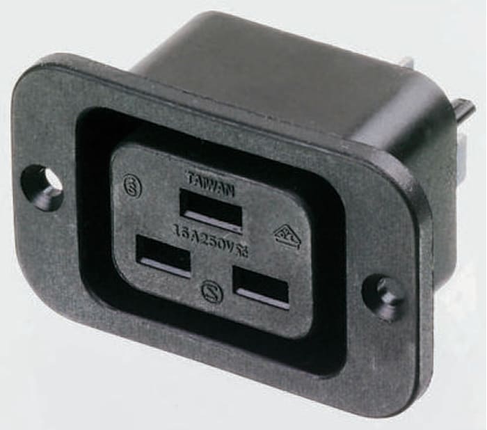 Schurter C20 Panel Mount IEC Connector Socket, 20A, 250 V