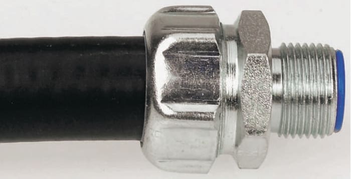 Fijación de Conducto para Cable Thomas & Betts, Acodado 90° de Acero, tamaño nom. 16mm, rosca M16, IP67