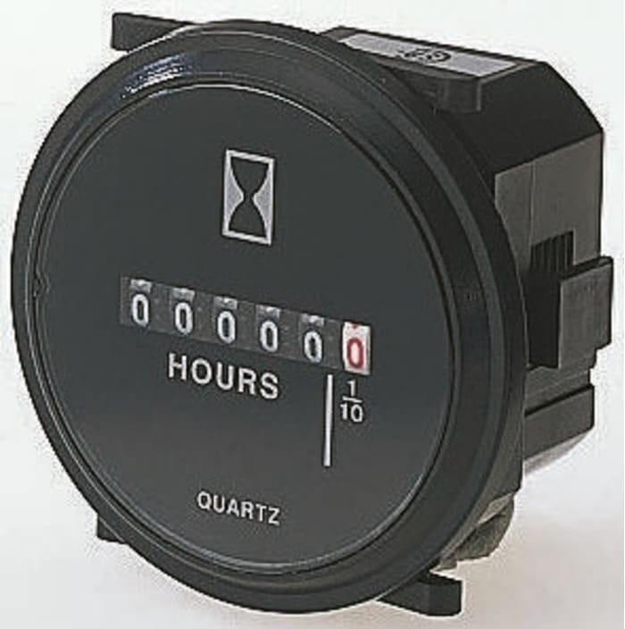 Kubler HR 76.2 Hour Meter, 6 Digit, 115 V ac