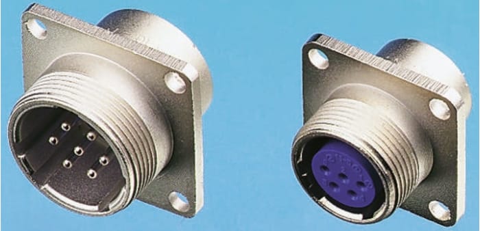 ITT Cannon Connector, 16 Contacts, Panel Mount, Socket, Male, JC Series