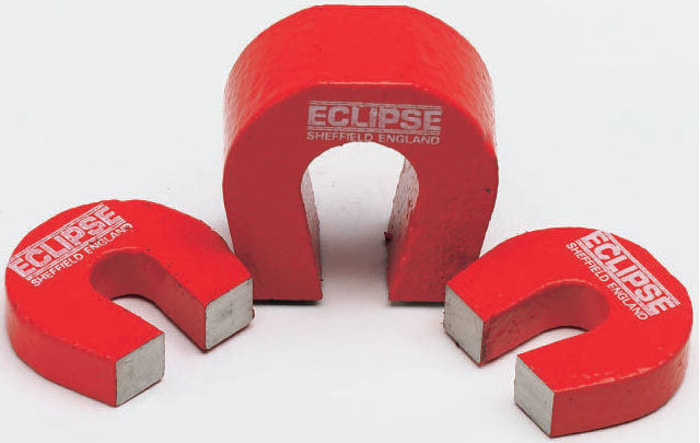 Eclipse E802 At Nalı Mıknatıs, U Şekilli, Alüminyum Nikel Kobalt Alaşım, 25,4mm, Çekme Kuvveti: 2,4kg, 28,5mm