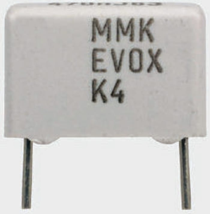 KEMET MMK Polyester Film Capacitor, 40 V ac, 63 V dc, ±5%, 470nF, Through Hole