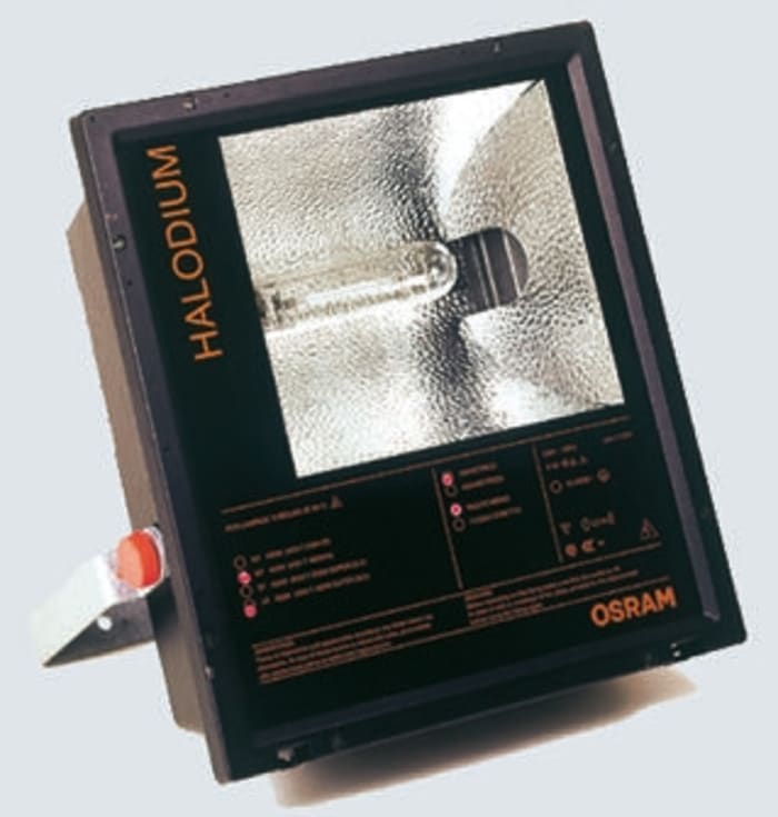 400 W Halogen Floodlight, Indoor, Outdoor, IP66 Halogen, 230 V
