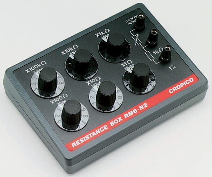 Cropico Resistance Decade Box, Resistance Resolution 1Ω, Absolute Maximum Resistance Measurement 100kΩ, RS Calibration