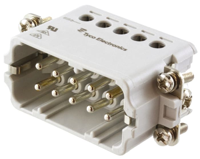 Embout de connecteur TE Connectivity série HA, 10 contacts , 16A, Mâle