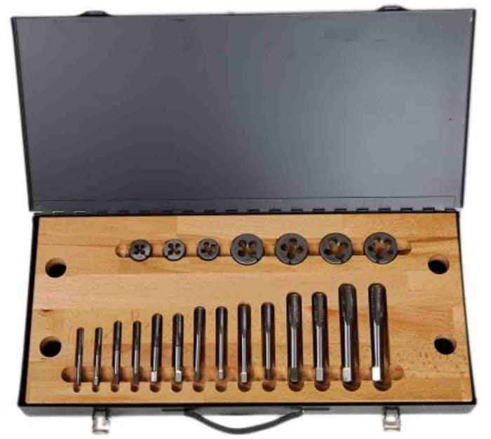 RS PRO | RS PRO 25-Piece HSS Thread Tap & Die Set, 1/4 in UNF - 3/4 in ...