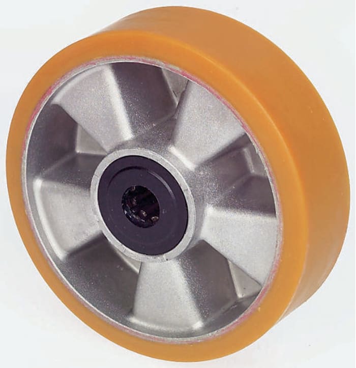 LAG Grey, Orange Polyurethane Abrasion Resistant, High Load Capacity, Laceration Resistant, Non-Marking Trolley Wheel,