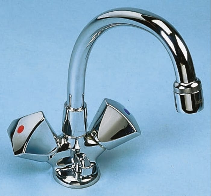 Bec pour mitigeur d'évier Delabie, Bouton