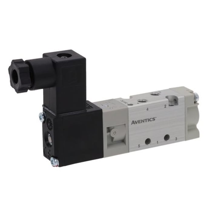 EMERSON ? ASCO 5/2 Pneumatic Solenoid Valve - Solenoid/Pilot Metric M5 519 Series 24V dc