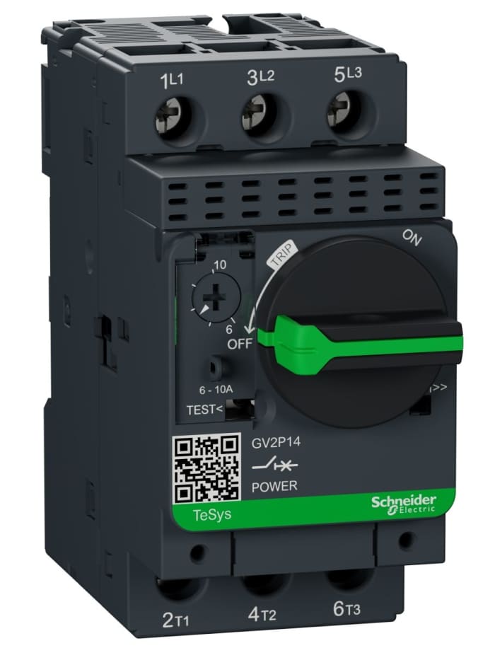 Schneider Electric 6 → 10 A TeSys Motor Protection Circuit Breaker