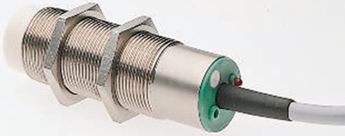 Pepperl + Fuchs Barrel-Style Proximity Sensor, M30 x 1.5, 10 mm Detection, PNP Output, 10 → 60 V dc, IP67