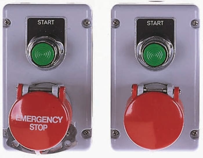 IP65 stop aluminium pushbutton station