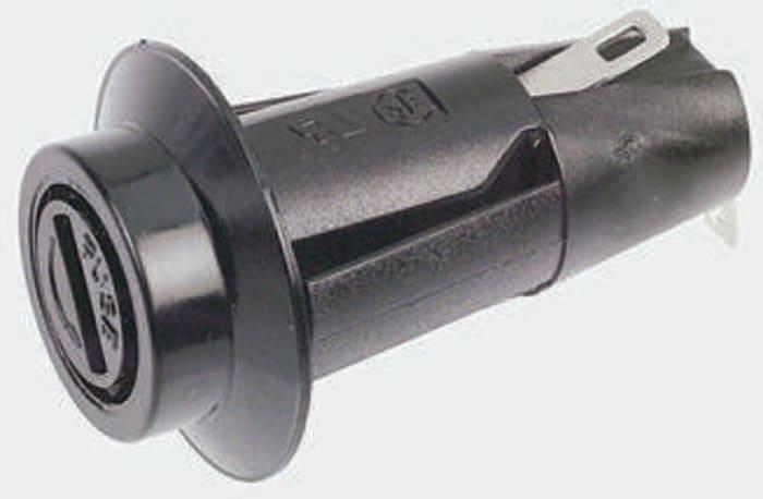 Porte-fusible monté sur panneau Eaton Bussmann Series taille 5 x 20mm 6.3A 250V c.a.