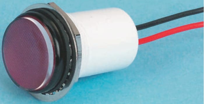 Dialight Green Indicator, 12V dc, Lead Wires Termination