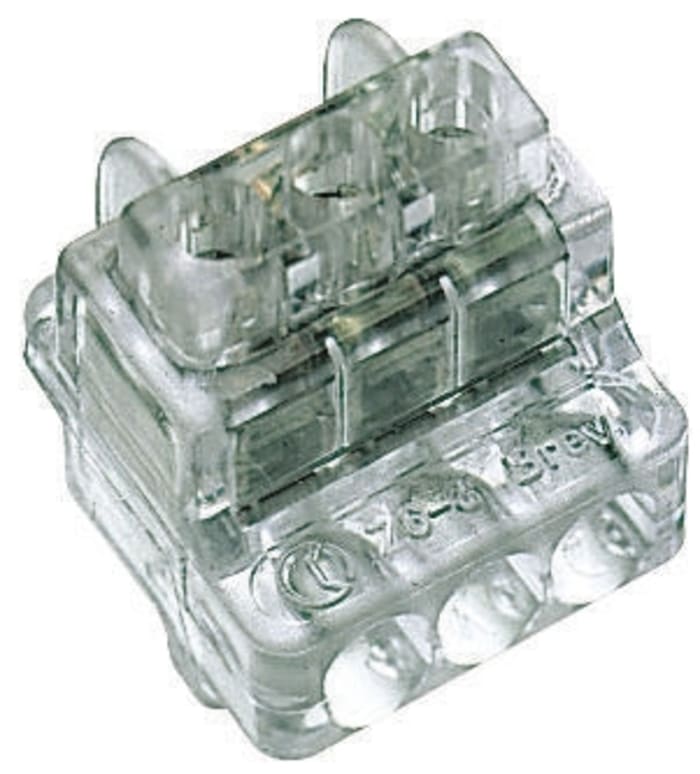 Peigne de pontage RS PRO 3 voies, raccordement A visser, section de fils 17 → 10 AWG, 60A, 450 V