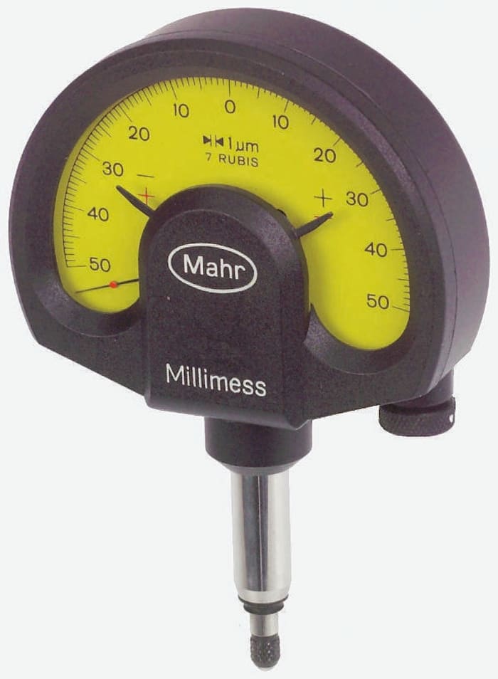 Mahr 4334000RSMetric Dial Indicator, -50 → 50 μm Measurement Range, 1 μm Resolution , ±1.2 μm Accuracy