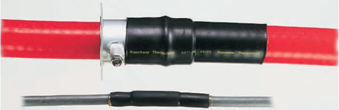TE Connectivity Adhesive Lined Heat Shrink Tubing, Black 19mm Sleeve Dia. x 152.4mm Length 3:1 Ratio, SST Series