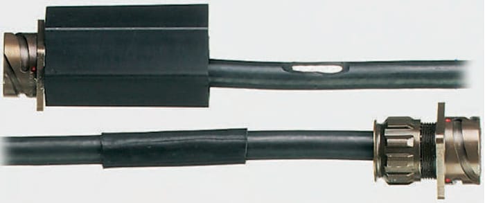 TE Connectivity Heat Shrink Tubing, Black 44.4mm Sleeve Dia. x 254mm Length 5.6:1 Ratio, HRSR Series