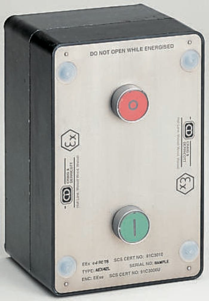 Spring return start/stop control station