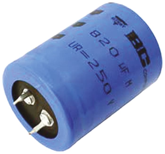 Vishay 220μF Aluminium Electrolytic Capacitor 250V dc, Snap-In - MAL215753221E3