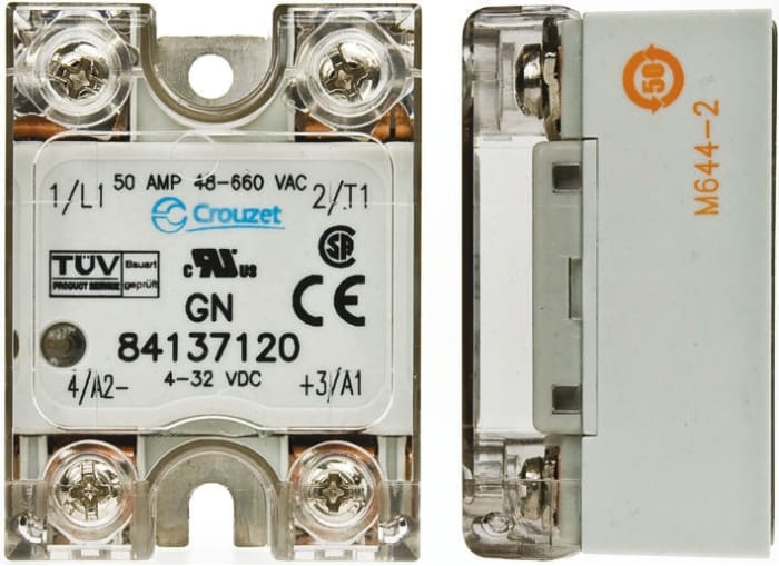 Sensata / Crydom Solid State Relay, 50 A Load, Panel Mount, 660 V Load, 32 V Control