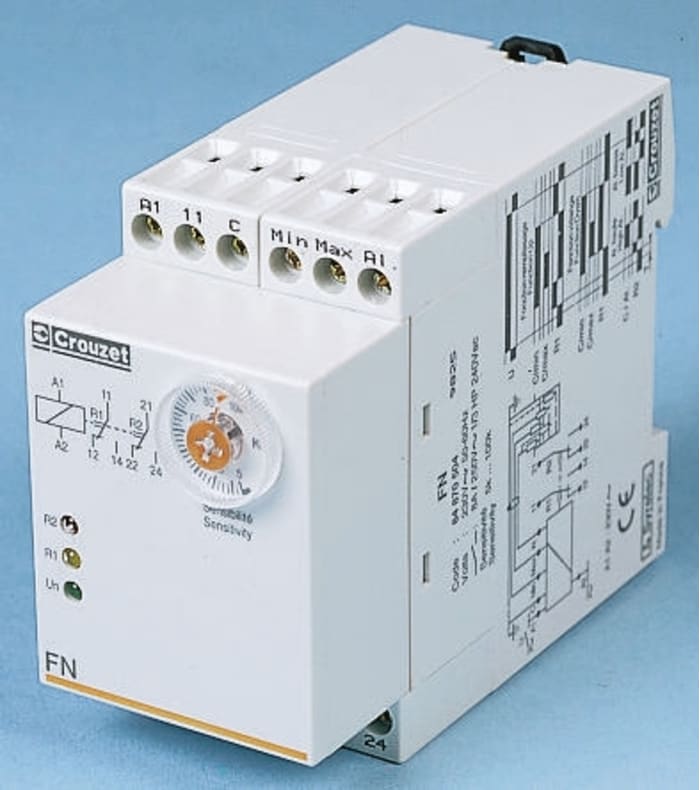 Crouzet Level Control Monitoring Relay, DPDT