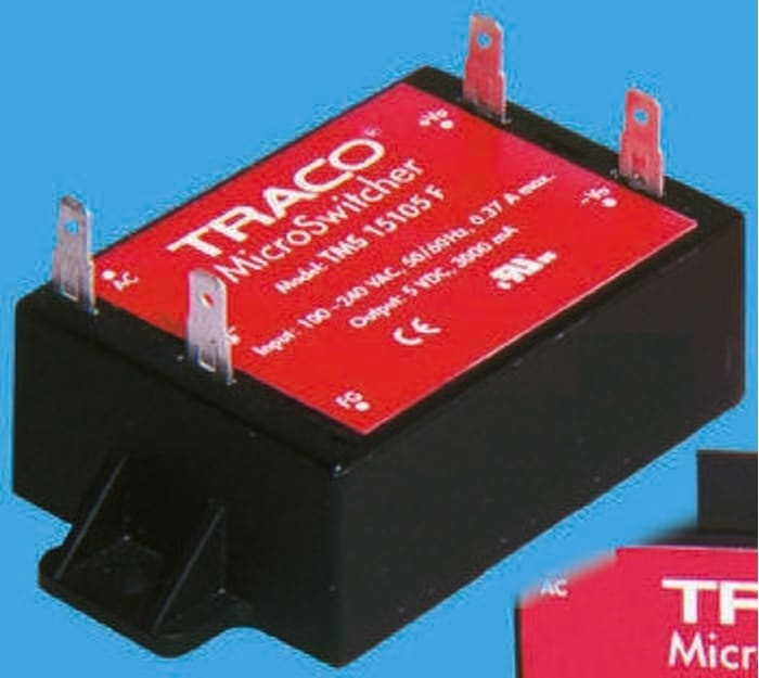 TRACOPOWER Embedded Switch Mode Power Supply SMPS, TMS 25212F, ±12V dc, 1A, 25W, Dual Output, 110 → 375 V dc, 85