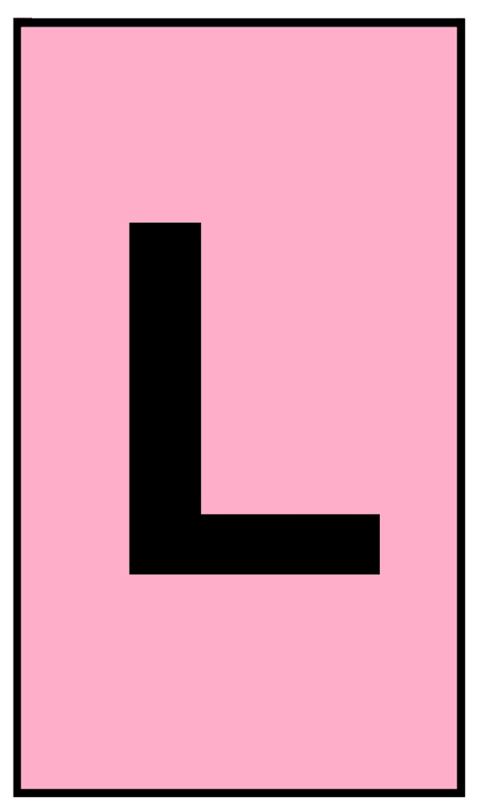HellermannTyton Ovalgrip Slide On Cable Marker, Pink, Pre-printed "L", 1.7 → 3.6mm Cable, 533-02013