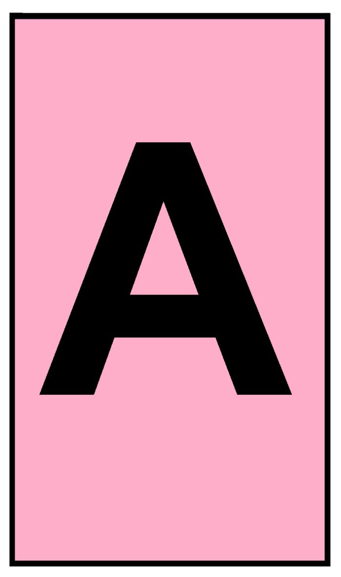HellermannTyton Ovalgrip Push On Cable Markers, Pink, Pre-printed "A", 1.2 → 2.3mm Cable, 533-05000 HODC85-PVC-PK