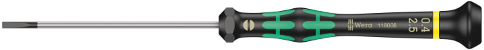 Tournevis de précision Wera, pointe , pour vis Fendu 2,5 x 0,4 mm type Tournevis de précision