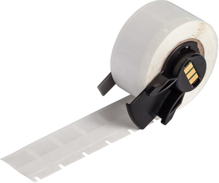 Brady B-427 Self-laminating Vinyl Transparent/White Cable Labels, 12.70mm Width, 19.05mm Height, 500 Qty