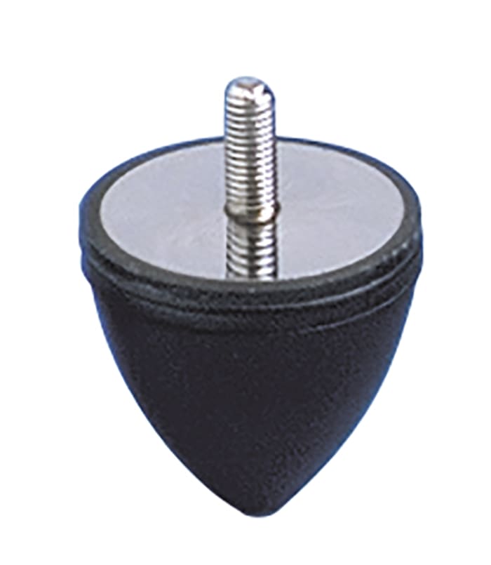 Soporte antivibración Paulstra Hutchinson, Tope de choque, Ø 72mm, alt. 88mm, rosca M12
