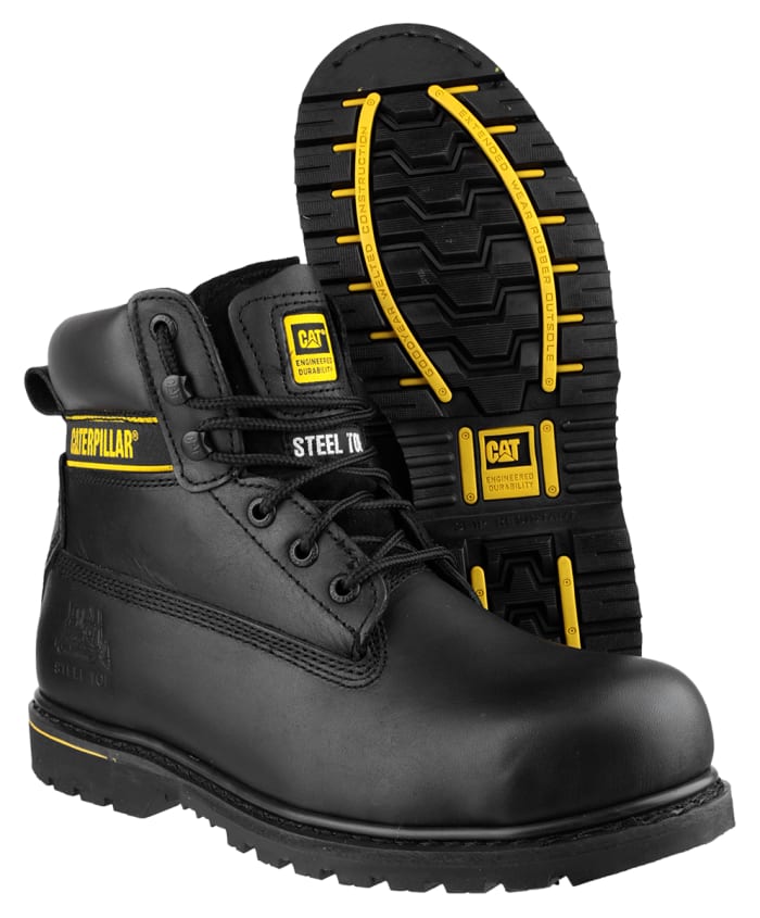 HOLTON SB Blk 8 CAT CAT Holton Black Steel Toe Capped Men's Safety