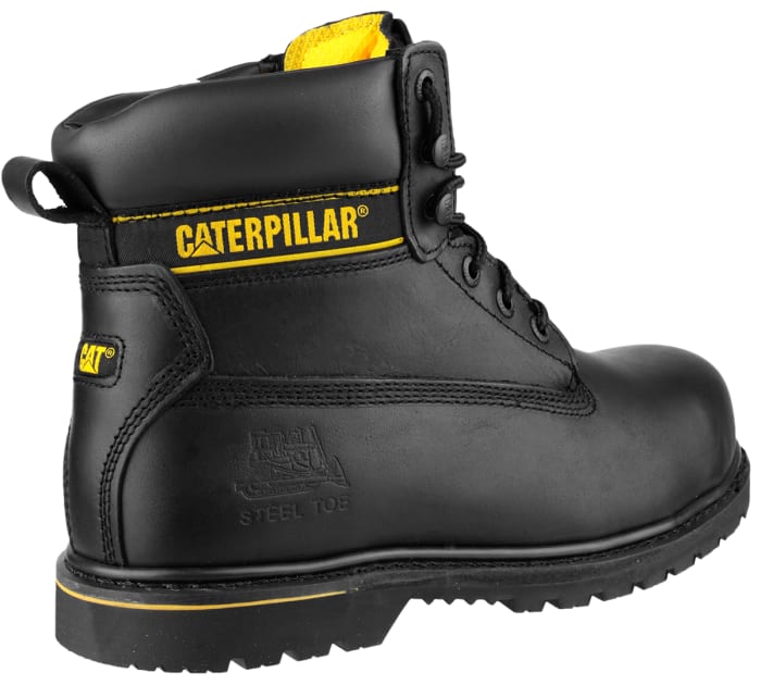 P708026 CAT CAT Holton Black Steel Toe Capped Men s Safety Boots UK 6 EU 39 327 3447 RS Components