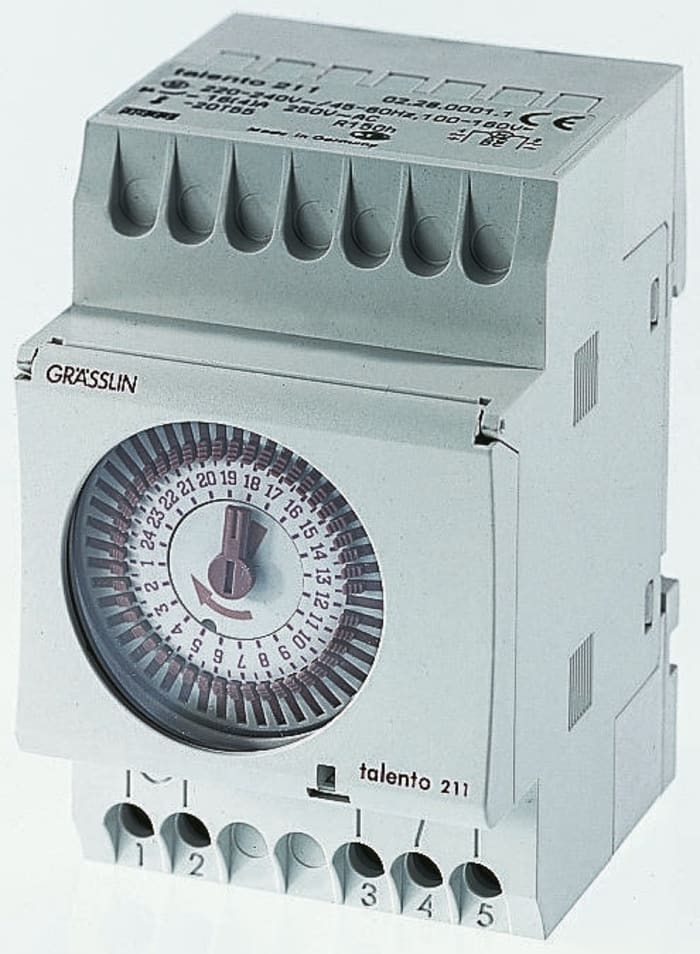 Electrical daily timer functions with 30 minute tappet intervals Daily