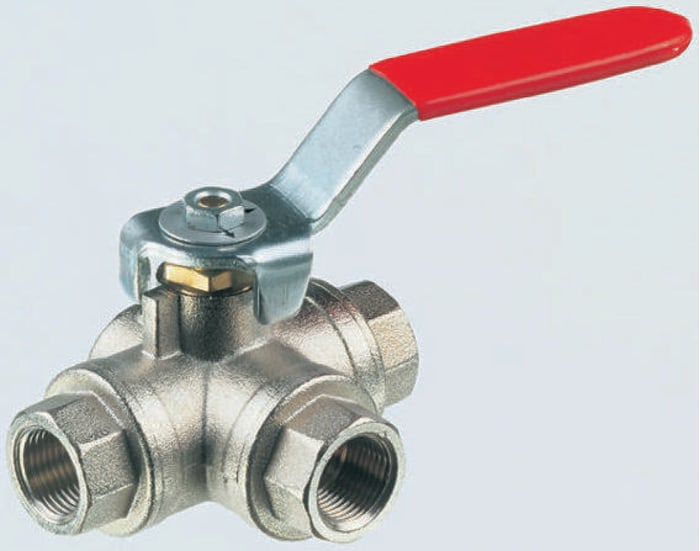Nickel Plated Brass, Manual Ball Valve, BSP 1in