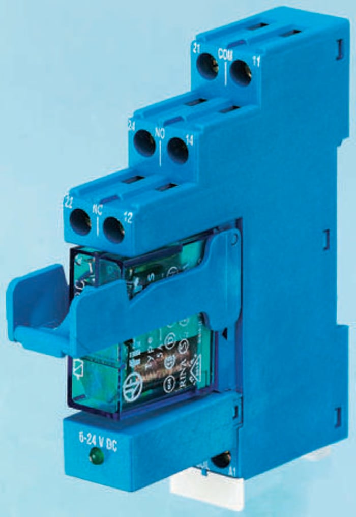 Module de relais d'interface Finder, 48 Series, 2 RT, montage Rail DIN