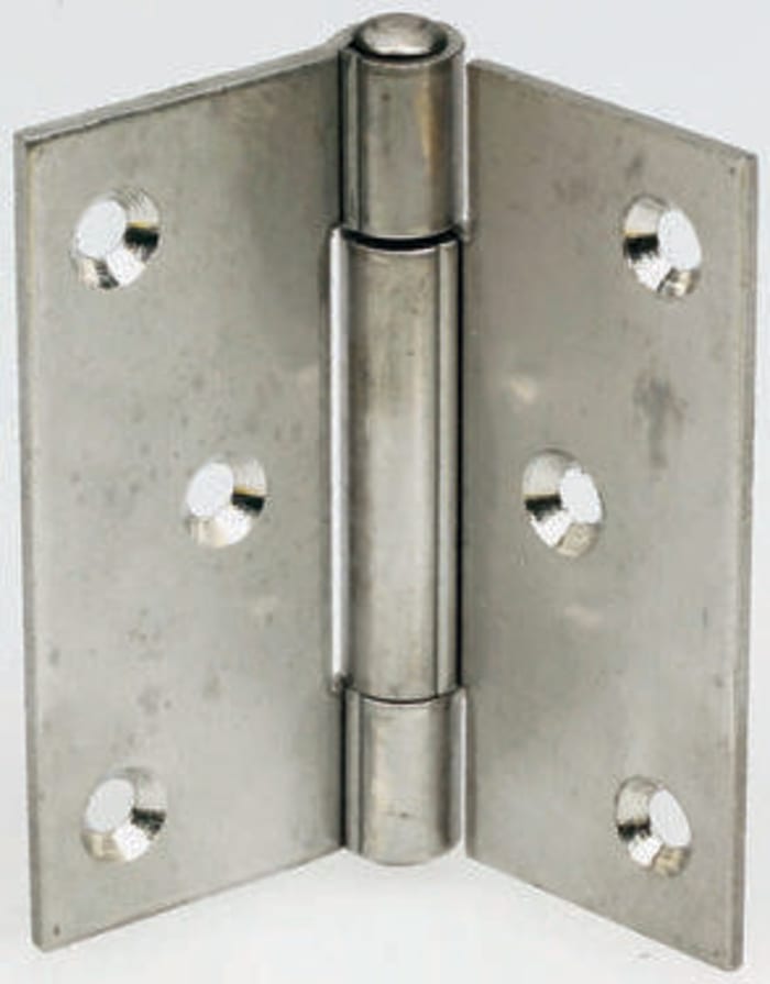 Pinet Stainless Steel Piano Hinge, Screw Fixing, 100mm x 100mm x 2mm