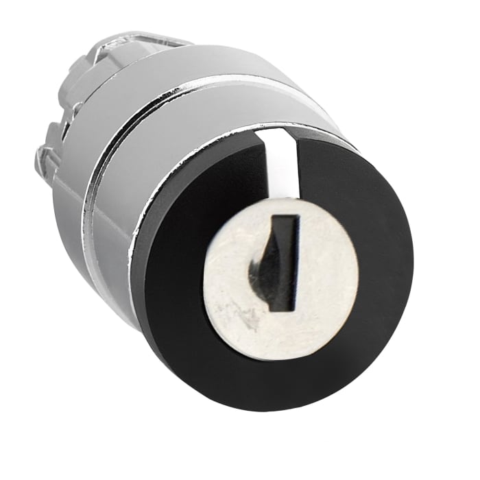 Schneider Electric Harmony XB4 3-position Key Switch Head, Spring Return to Centre, 22mm Cutout