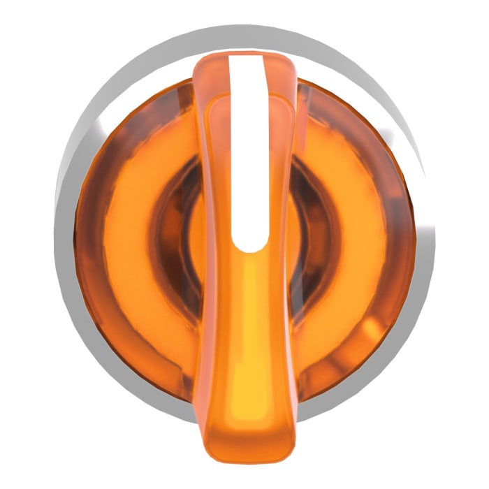 Schneider Electric Harmony XB4 Series 3 Position Selector Switch Head, 22mm Cutout, Orange Handle