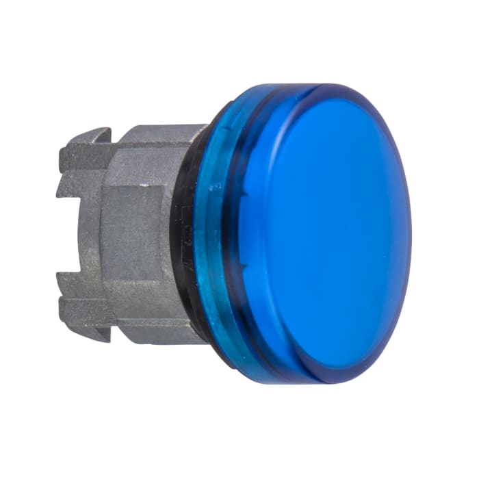 Tête de voyant lumineux Bleu Schneider Electric, série Harmony XB4, diam. découpe 22mm, IP66, IP67, IP69K