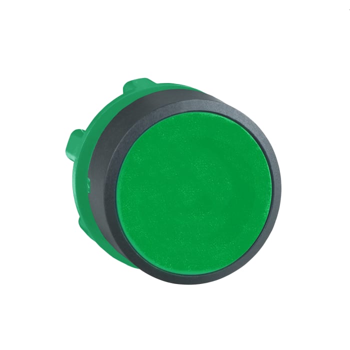 Schneider Electric Harmony XB5 Series Green Spring Return Push Button Head, 22mm Cutout, IP66, IP67, IP69, IP69K