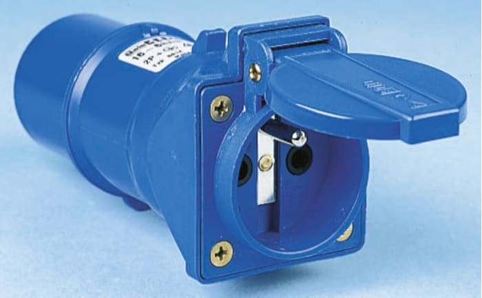 Bals Endüstriyel Güç Konektörü Adaptörü 2P+E Fiş - Schuko(Türkiye) Priz, IEC 309 Adaptör, 230 V, 16A