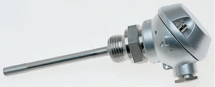 Jumo PT100 RTD Sensor, 6mm Dia, 150mm Long, 2 Wire, G1/2, Class B +200°C Max