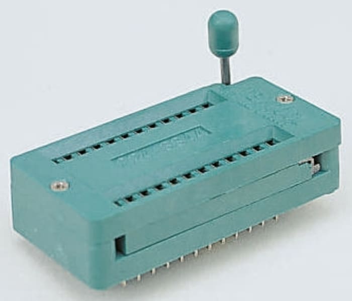 3M 2.54mm Pitch Vertical 28 Way, Through Hole Closed Frame IC Dip Socket, 1A