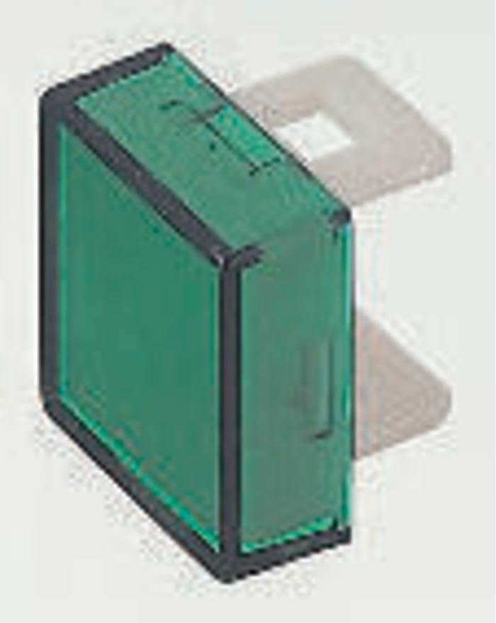 Green Square Push Button Lens