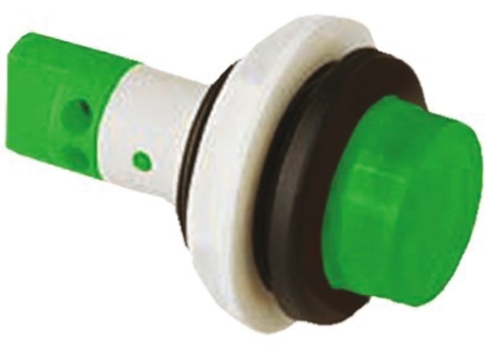 Arcolectric Green Indicator, 28V, 22mm Mounting Hole Size