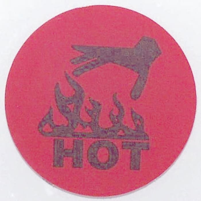 Étiquette thermosensible RS PRO 50°C, Réversibilité, 1 niveau 