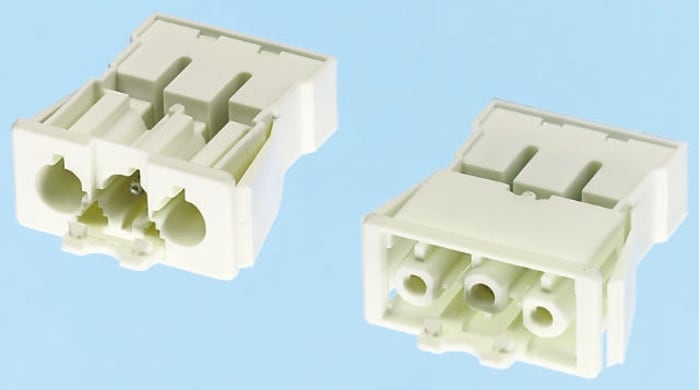 Wieland GST18 Series Connector, 3-Pole, Female, Panel Mount, 16A, IP40